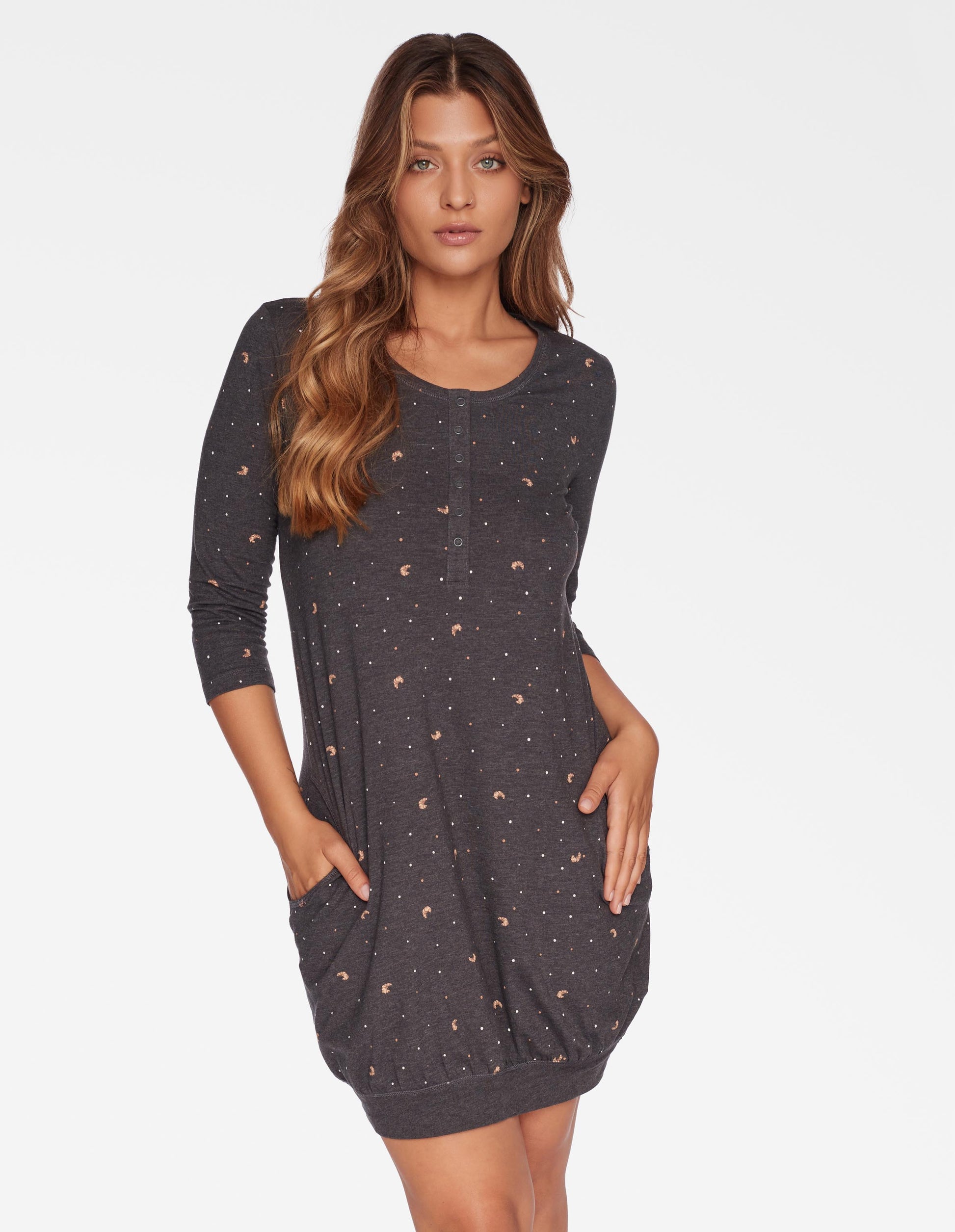 Nightdress Calenula Grey - 4