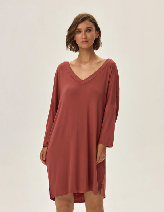 Nightgown Jannet Maroon