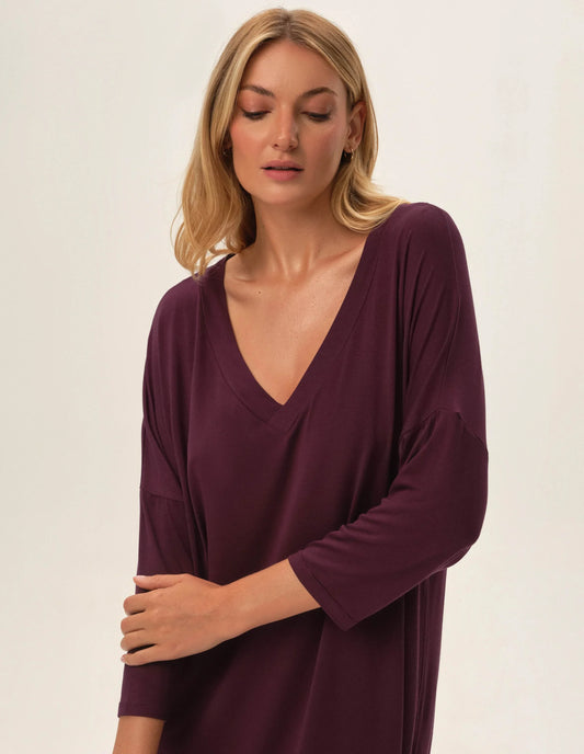 Nightgown Jannet Mahogany - 1