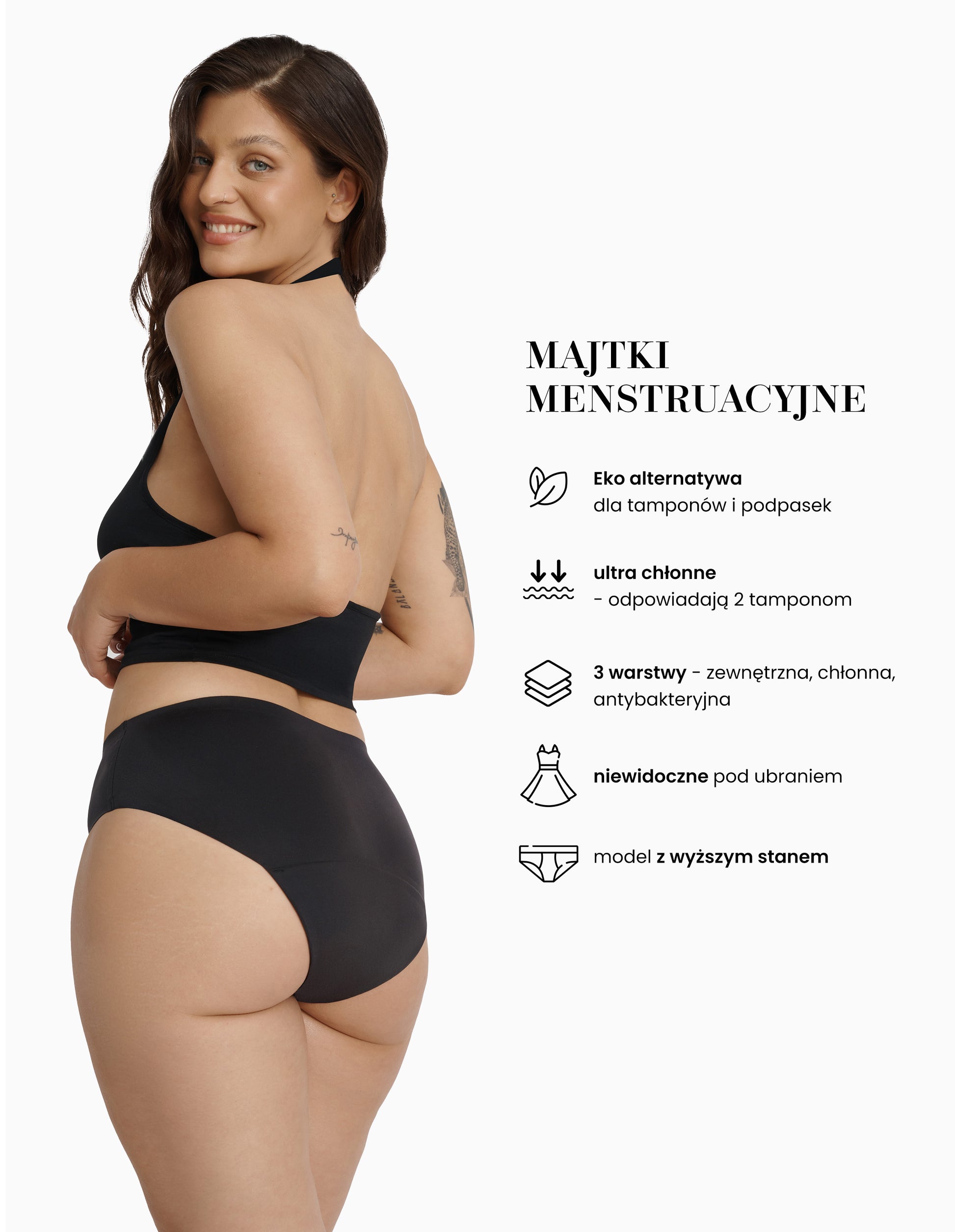 Menstrual panties Protect Black - 1