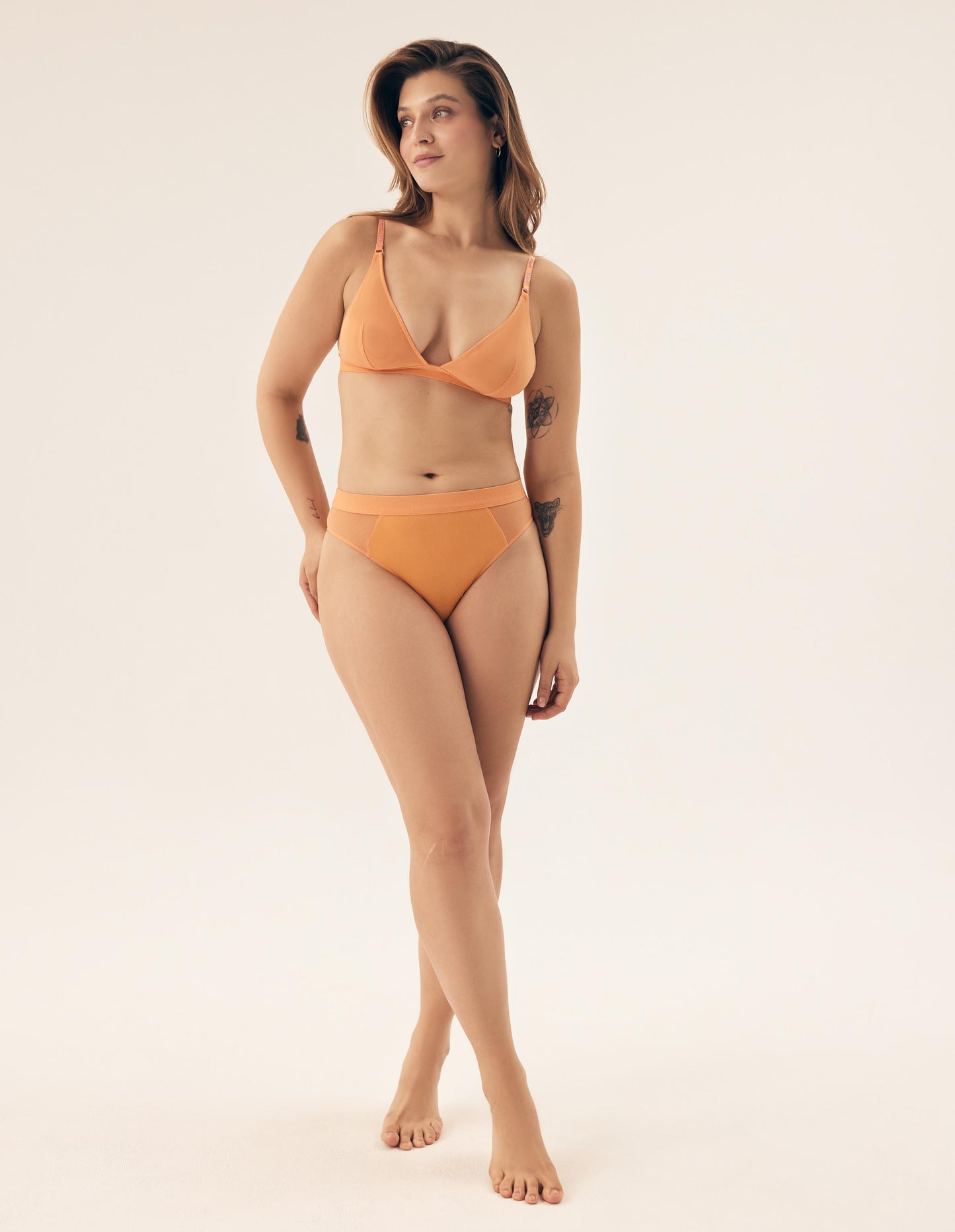 High-waisted paites Bloovii Saoui Orange - 7