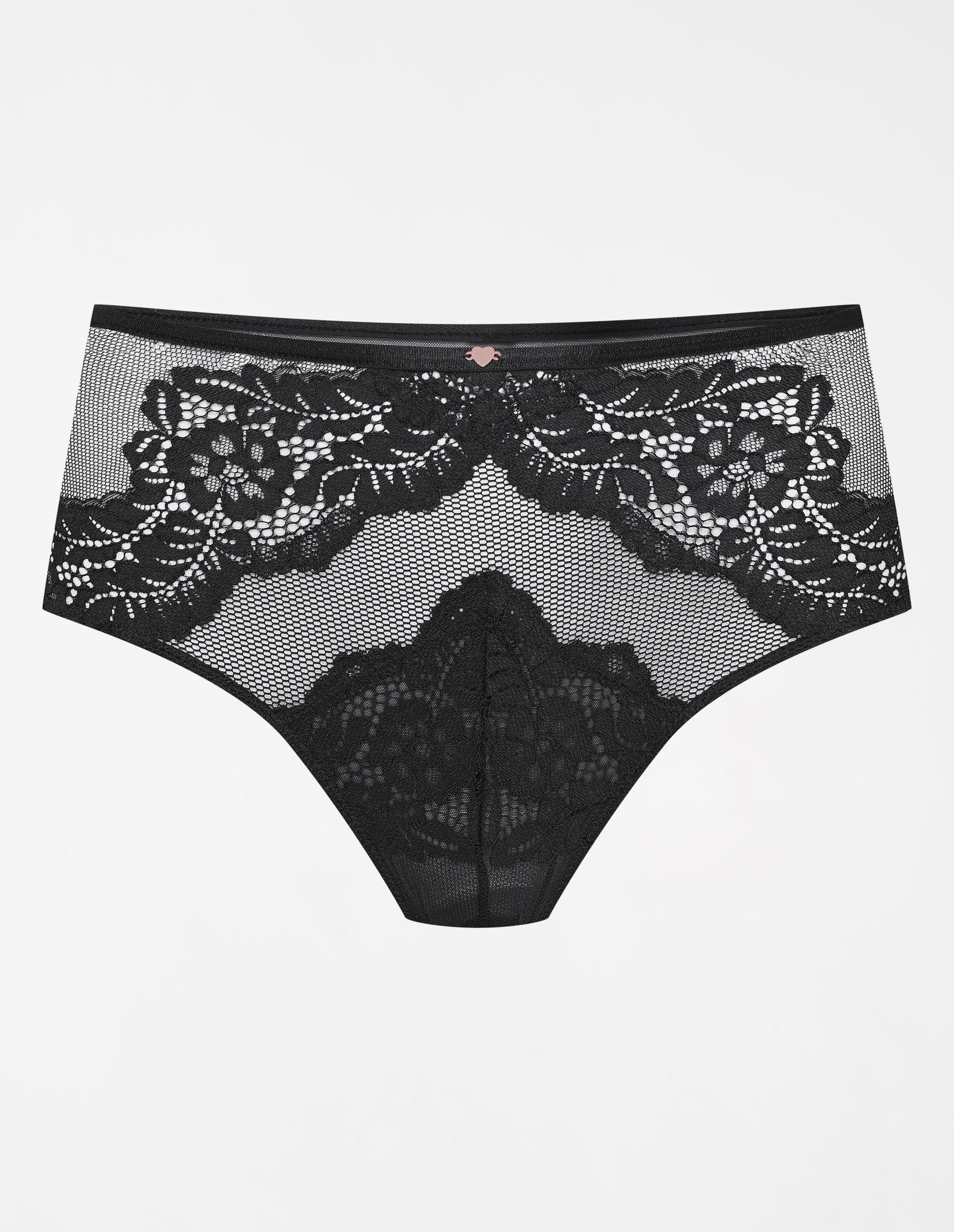HIGH-WAISTED PANTIES Sweetheart Black - 5