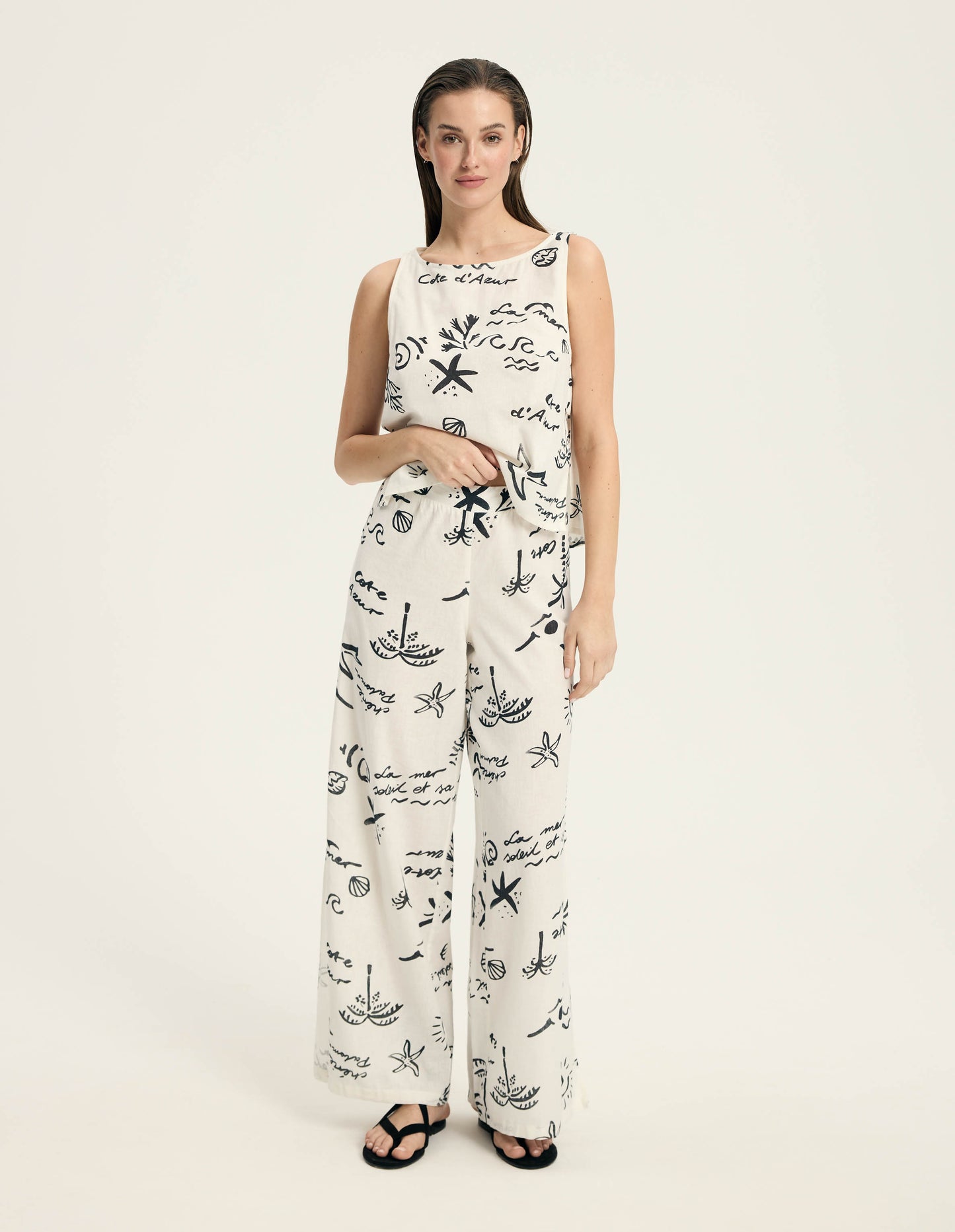 Trousers Azzurro Cream - 1