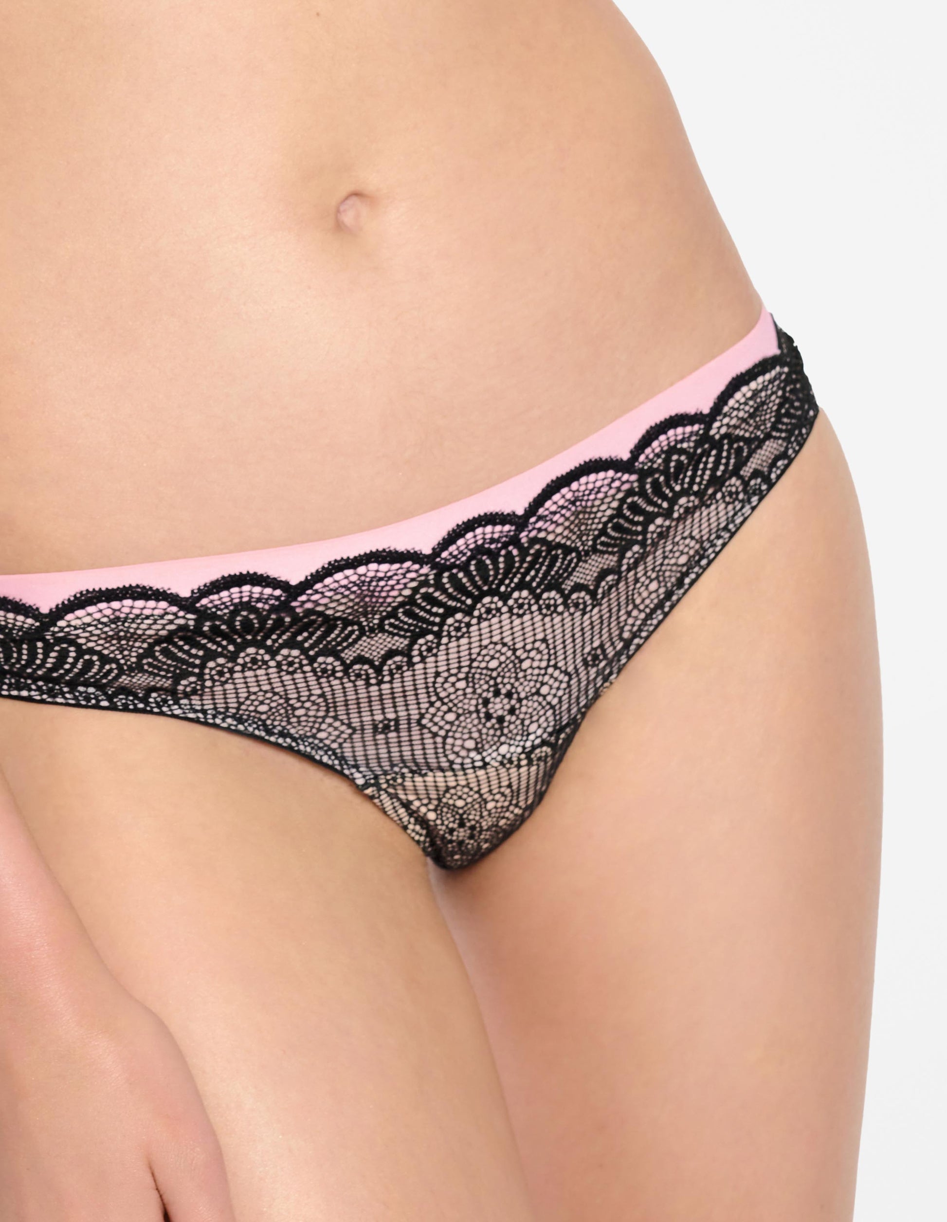 Thongs Salome Black/rose - 2