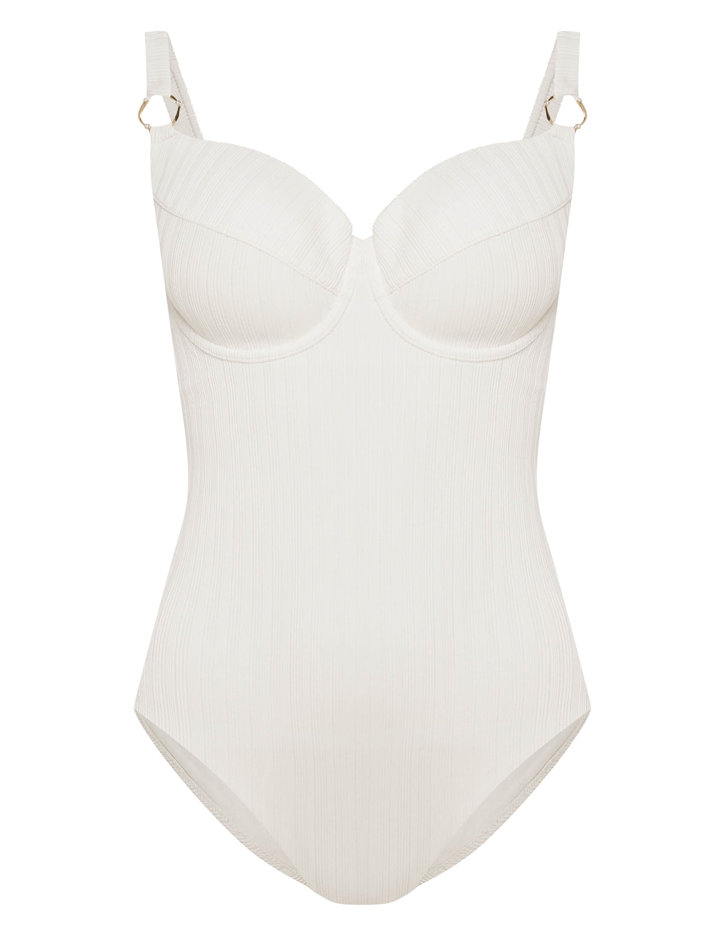 One-piece swimsuit Pearl White - 5