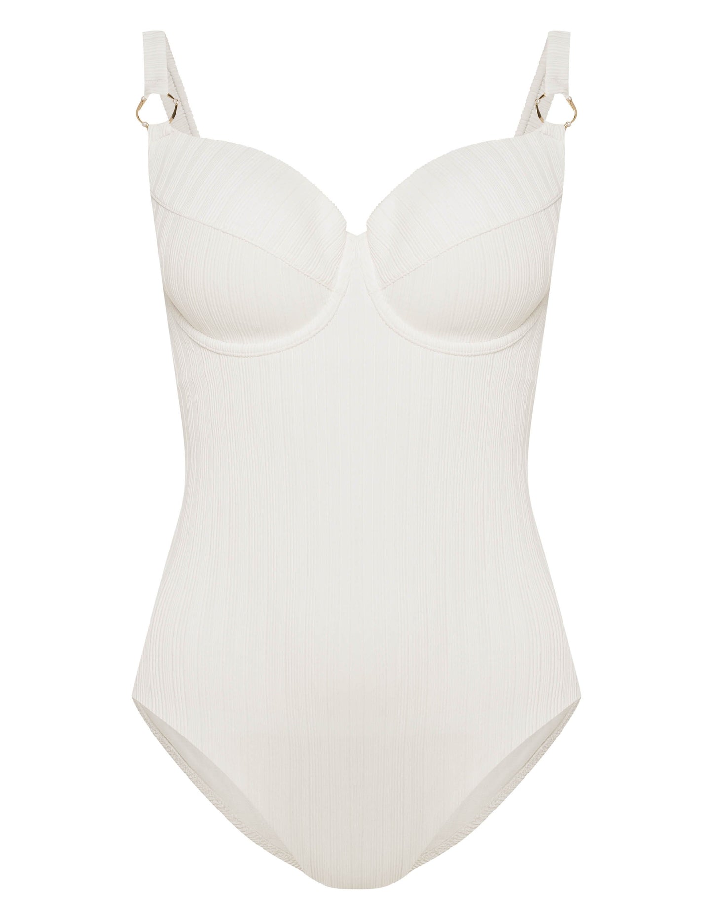 One-piece swimsuit Pearl White - 5