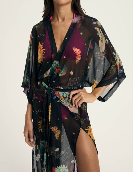 Beach robe Harlay Black - 1
