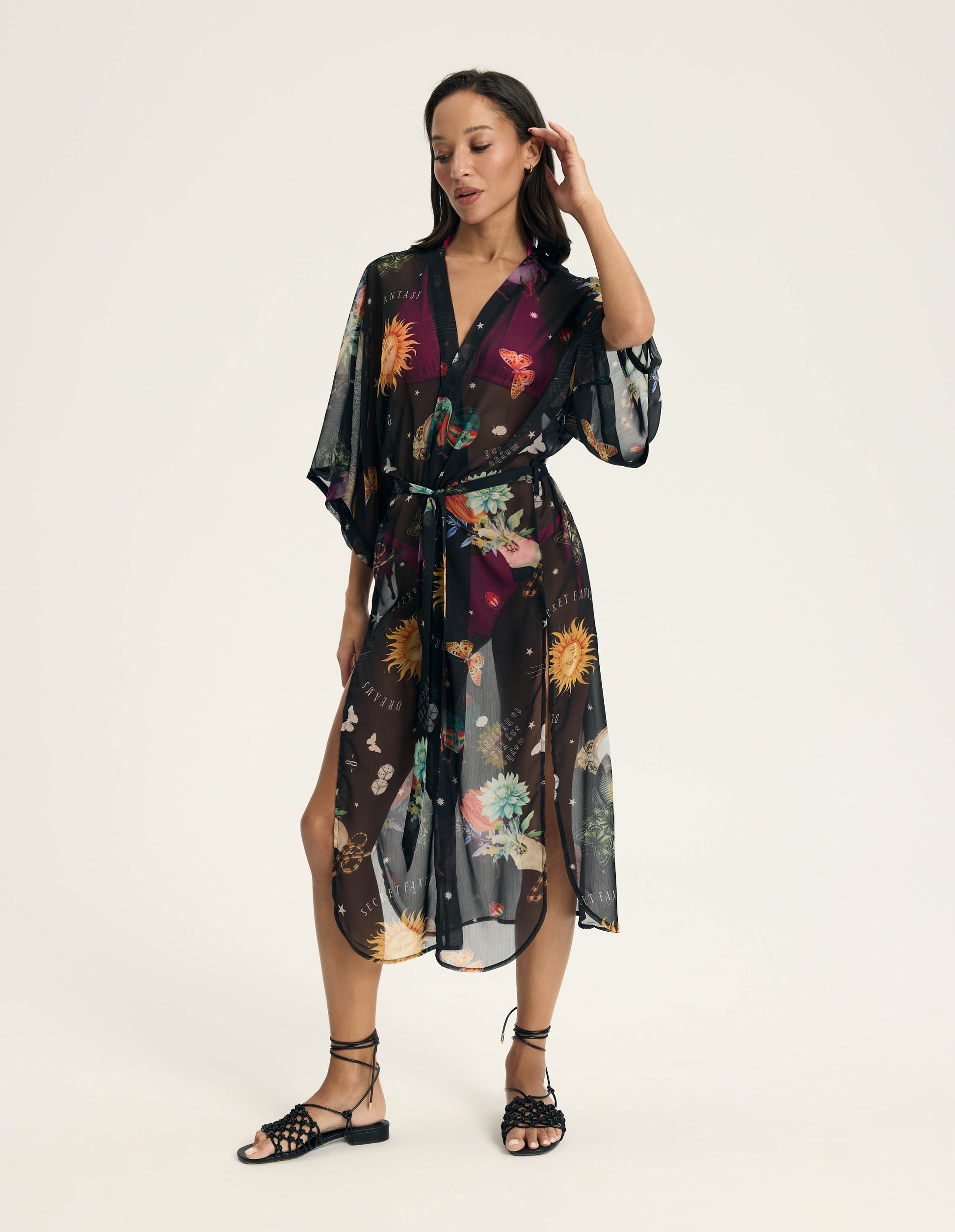 Beach robe Harlay Black - 5