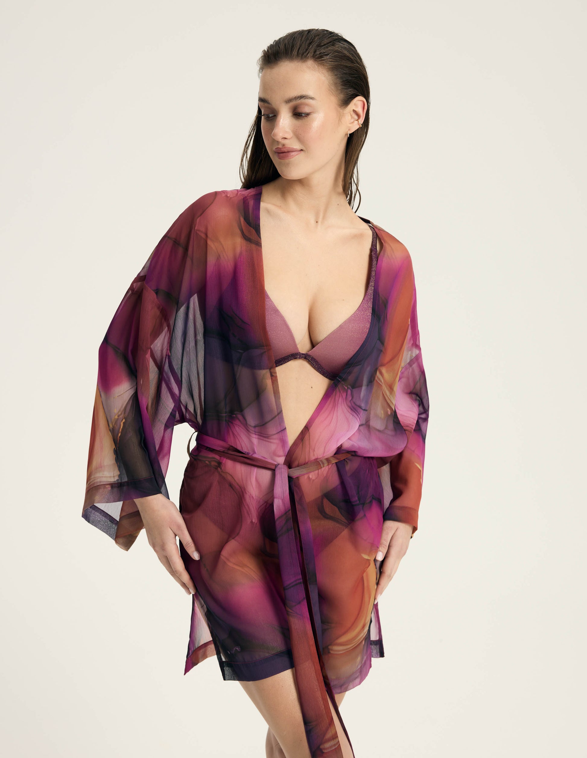 Beach robe Tango Dark violet - 4