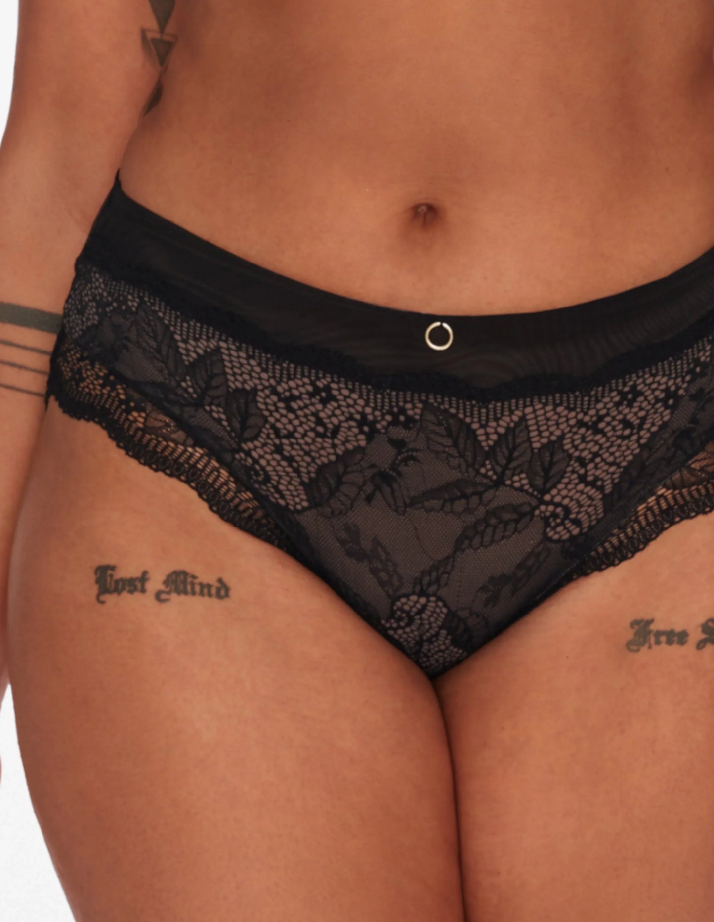 High-Waisted Briefs Tarot Black/grey - 2