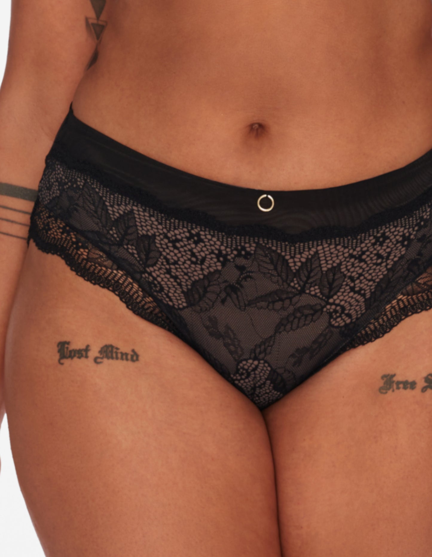 High-Waisted Briefs Tarot Black/grey - 2